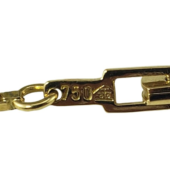 18 Karat Yellow Gold Diamond Pendant Necklace #19257 - Picture 5 of 7